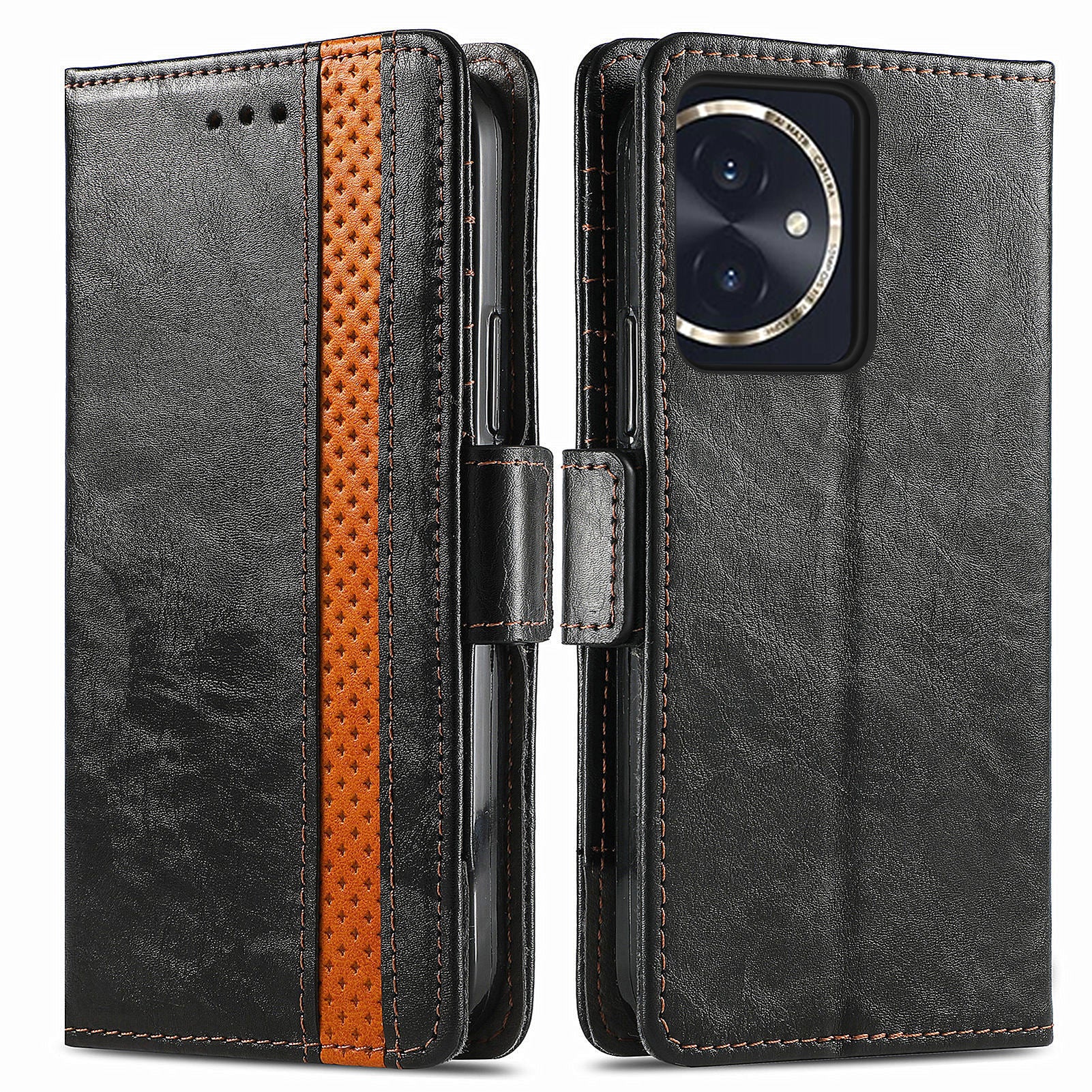 CASENEO 002 Series For Honor 100 5G Case RFID Blocking Leather Stand Phone Cover CASENEO 002 Series For Honor 100 5G Case RFID Blocking Leather Stand Phone Cover